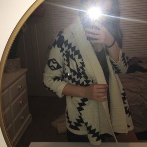 Tribal print cardigan